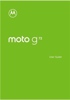 Motorola Moto G72 manual. Smartphone Instructions.
